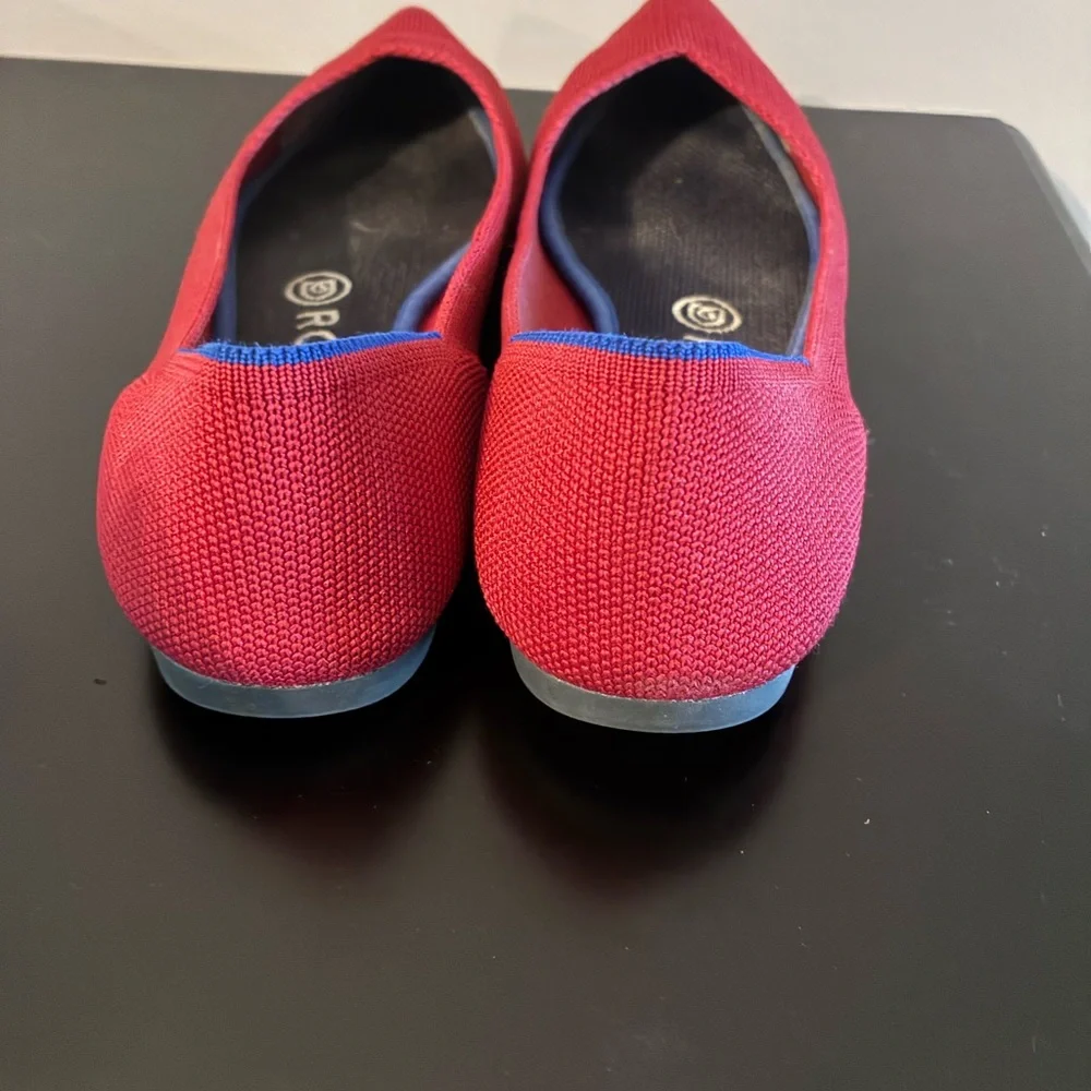 Rothy’s Chili red Women's pointed toe Flats - Picture 4 of 5